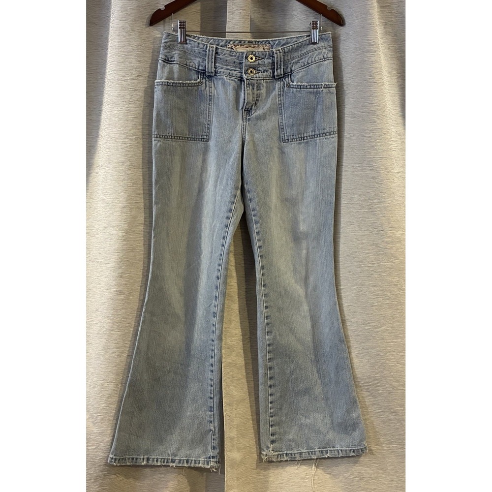 VTG 2000 y2K Hydraulic Metro Low Rise Flare jeans Stretch 7/8